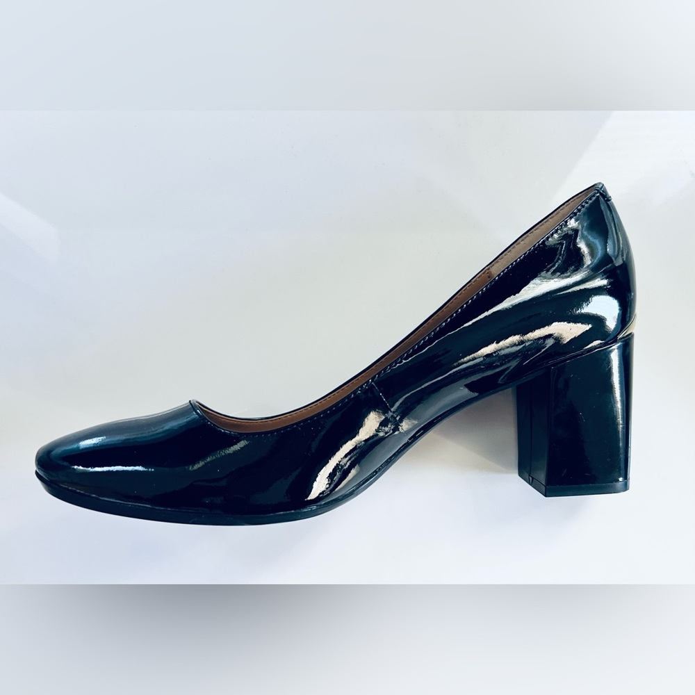 Calvin Klein Cririlla Patent Block Heel